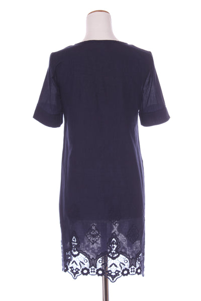 SYLVESTER - Broderie navy cotton dress! 8