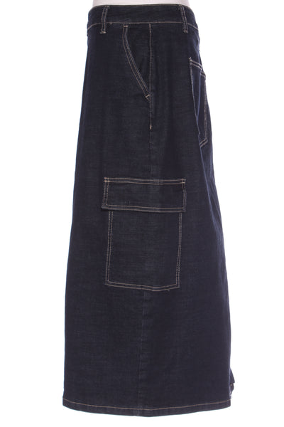 STUDIO CURVE (LN) Denim cargo midi skirt! 16