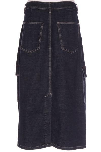 STUDIO CURVE (LN) Denim cargo midi skirt! 16