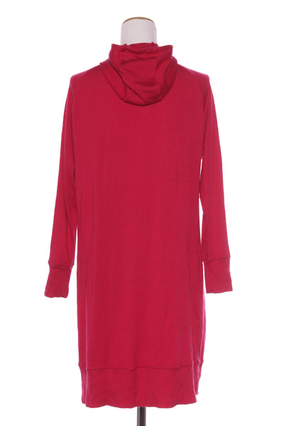 ISOBAR - Hooded merino cardi - Cerise pink! 16
