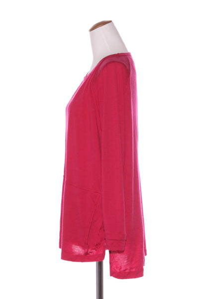 ISOBAR - Merino top with pockets - Cerise pink! 16