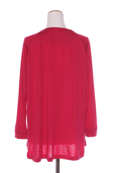 ISOBAR - Merino top with pockets - Cerise pink! 16