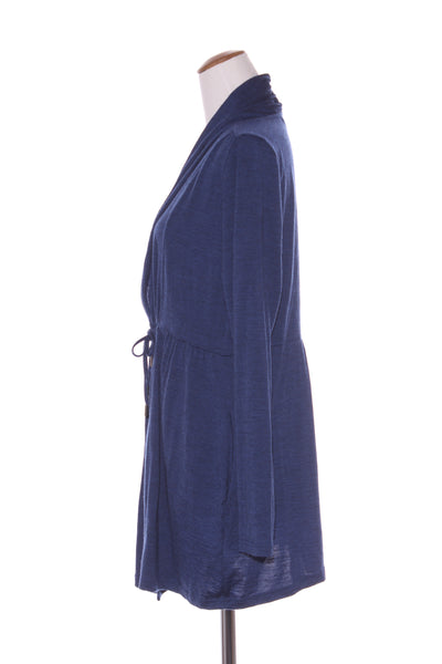 MAX - Merino drawstring waist cardi - Sapphire marle! 16