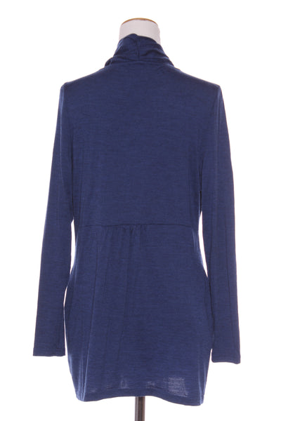 MAX - Merino drawstring waist cardi - Sapphire marle! 16