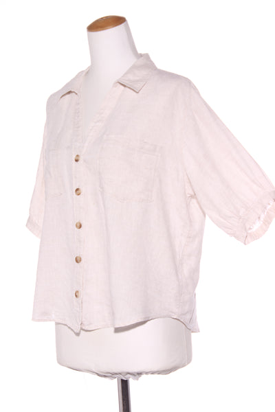 JUST JEANS - Puff sleeve linen s/s shirt! 12