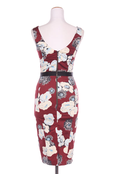 CUE (AU) Maroon floral pencil dress! 6