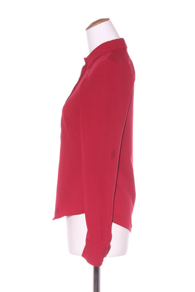 CUE (AU) Deep red hidden placket shirt! 6