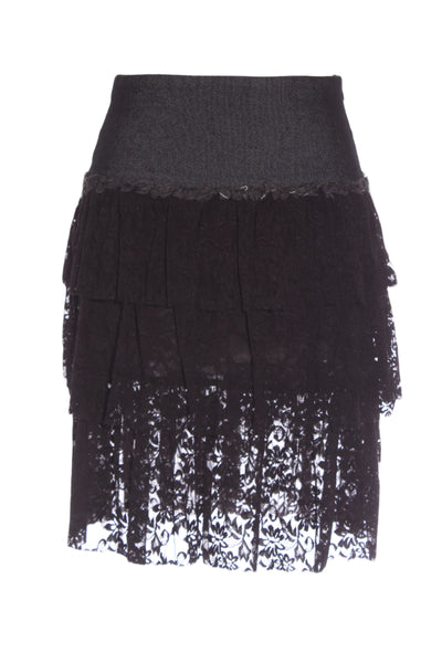 O ITALY (JP) Lace tiered + denim mini skirt! 8