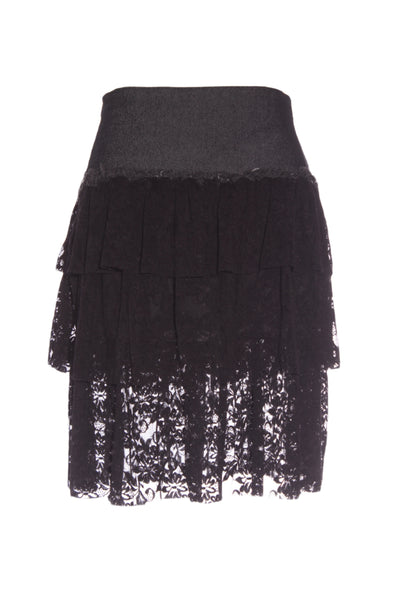 O ITALY (JP) Lace tiered + denim mini skirt! 8