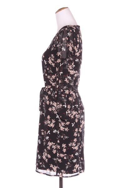 JACQUI.E - Floral print sheer sleeve dress! 8