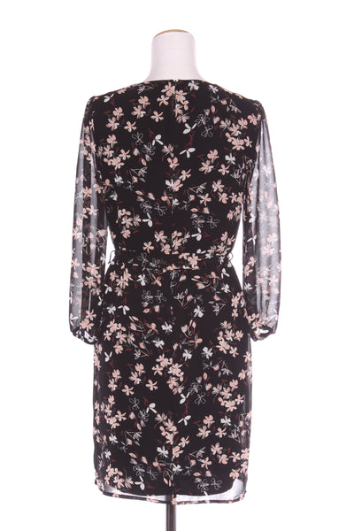 JACQUI.E - Floral print sheer sleeve dress! 8