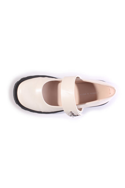 CHARLES & KEITH (LN) "Trice Metallic Accent Mary Janes"! 37