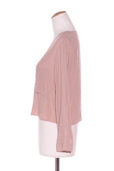 TOPSHOP - Blush crop shirt or light jacket! 8-10