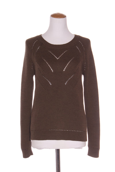 KATE SYLVESTER - Khaki patterned merino jumper! 10