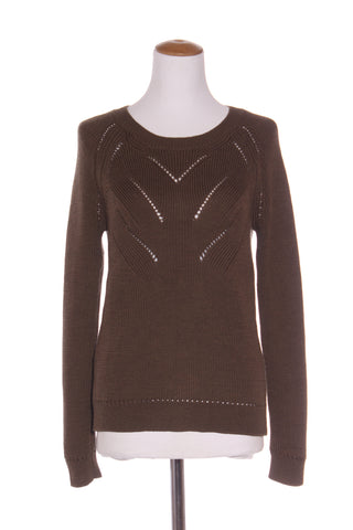 KATE SYLVESTER - Khaki patterned merino jumper! 10