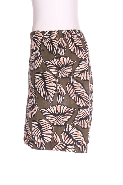 STAPLE + CLOTH (NZ) Linen/cotton palm print short!s 12