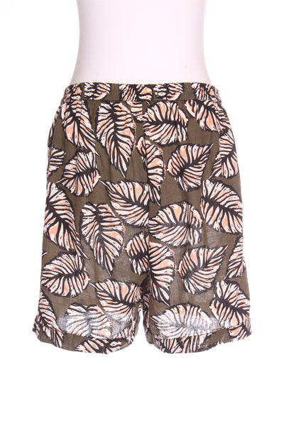 STAPLE + CLOTH (NZ) Linen/cotton palm print short!s 12
