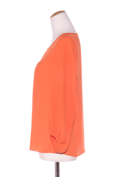 URBAN RENEWAL - Orange pleat neckline blouse! 10