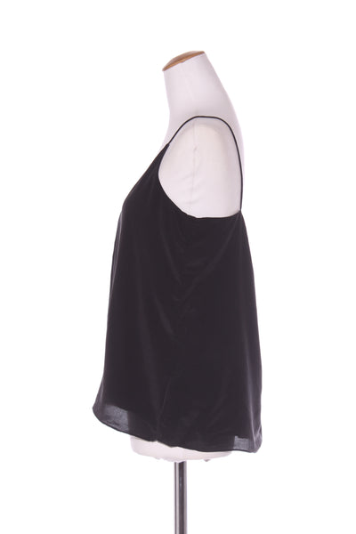 COUNTRY ROAD - Silk v-neck cami - Black! 10