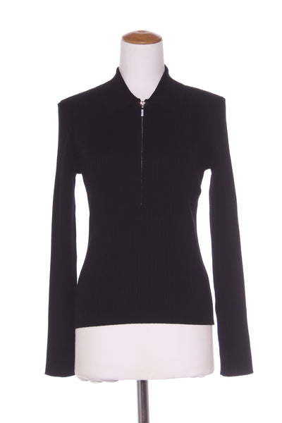 WITCHERY (LN) Rib knit quarter zip top! 14