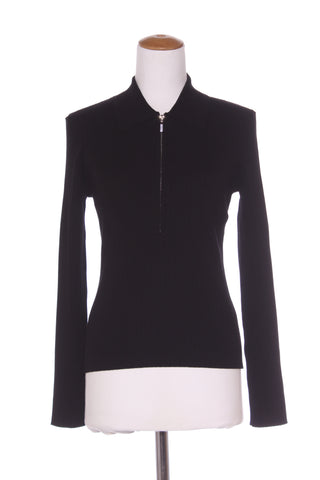 WITCHERY (LN) Rib knit quarter zip top! 14