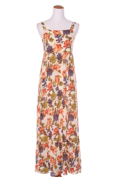 KIVARI - Paloma floral shirred maxi dress! 10