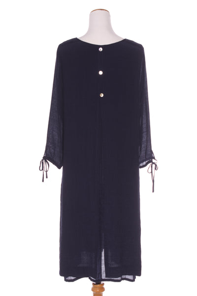 WHISTLE - Navy shell button reversible dress! 14