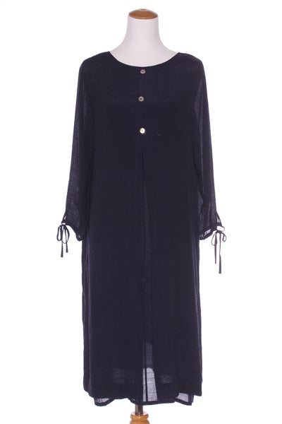 WHISTLE - Navy shell button reversible dress! 14