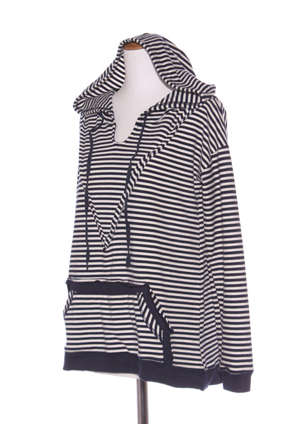 ZAFINA - Contrast stripe hooded jumper! 10-12