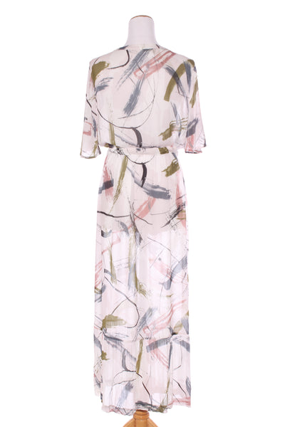 MAX - Abstract print button up maxi dress! 12