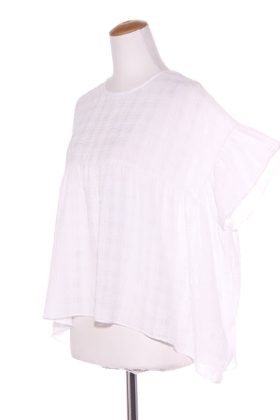 DECJUBA - Seersucker check babydoll top! 12-16