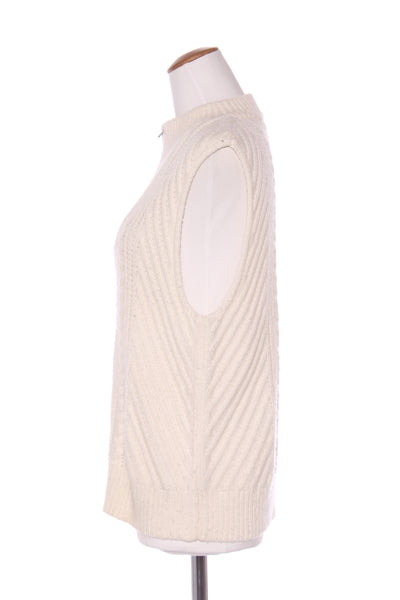 MAX - Cable knit merino blend zip up vest! 14