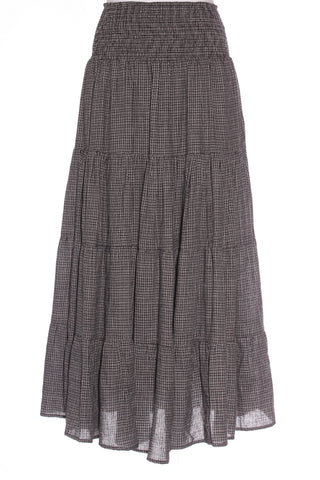 MAX - Mini check tiered maxi skirt! 10