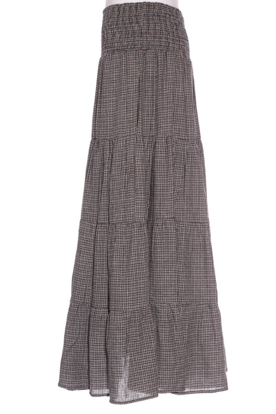 MAX - Mini check tiered maxi skirt! 10