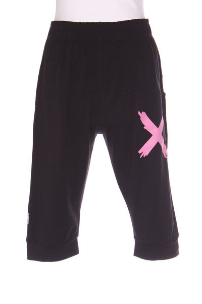 HOME-LEE - 3/4 apartment pants - Black/Lollipop pink! 10