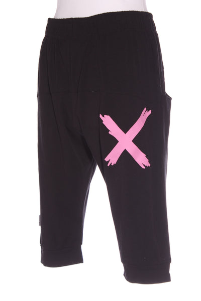 HOME-LEE - 3/4 apartment pants - Black/Lollipop pink! 10
