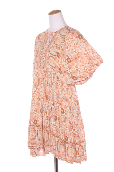 IRIS MAXI - Peach floral tiered dress! 12