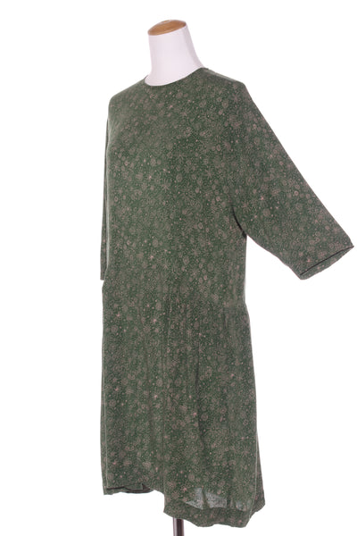 JULIETTE HOGAN (NZ) Pink floral green dress! 10-12