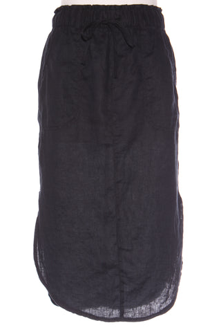 JUST JEANS - Linen scoop hem midi skirt! 6-8