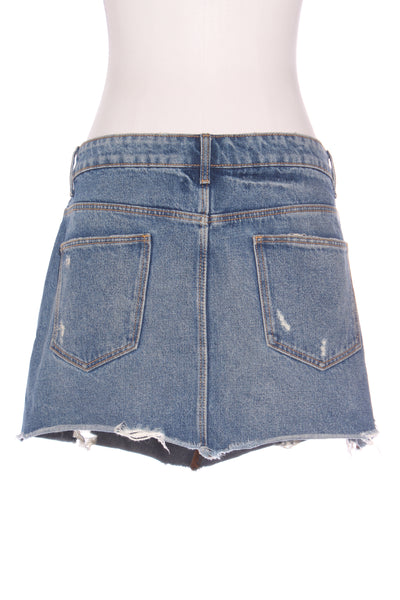 ZARA - Distressed denim mini skirt! 16