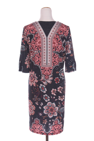 GRACE HILL - Floral print jersey stretch dress! 10