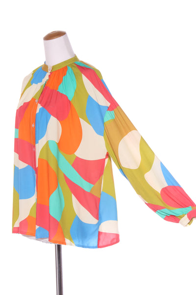 BANDITAS FROM MARSEILLE - Colourful print Seattle top! O/S