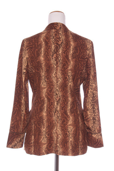 SCOTCH & SODA "Starwatcher" snakeskin print blazer! 10