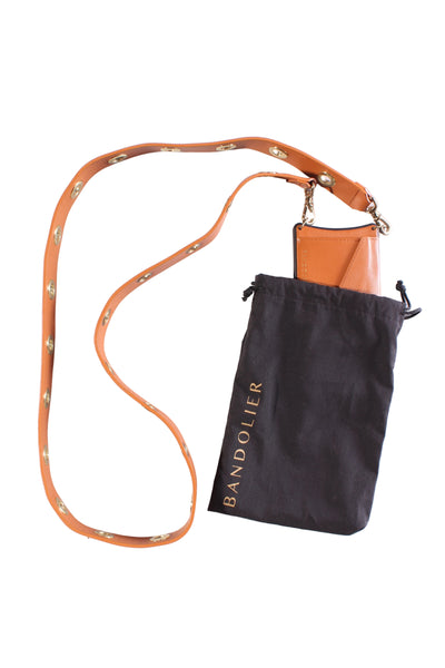 BANDOLIER (LN) iPhone 11 leather case with strap!