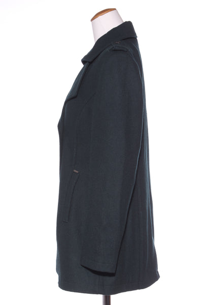 JIGSAW - Bottle green wool blend coat! 12