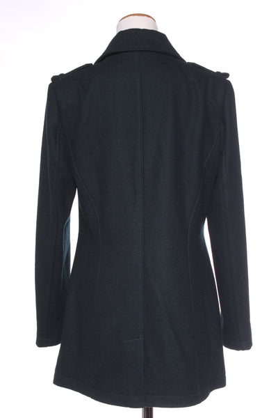JIGSAW - Bottle green wool blend coat! 12