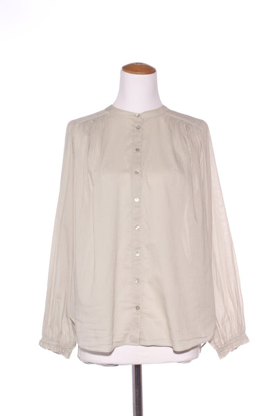 MINERAL - Sage cotton poplin button up blouse! 10-12