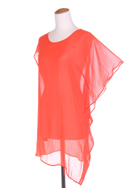 REPERTOIRE (NZ) Chiffon ruffle detail tunic! 10