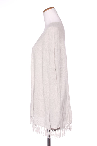 SUSSAN (LN) Wool blend tassel hem cardi! 8-12