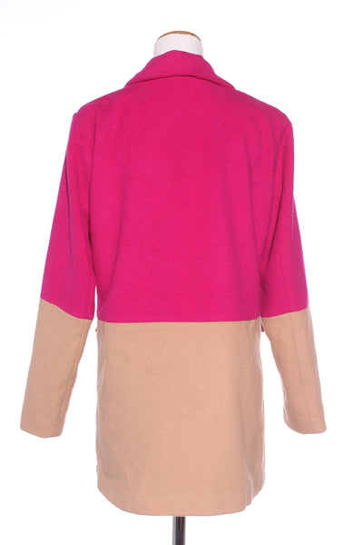 AUGUSTINE - Pink and beige wool blend coat! 14